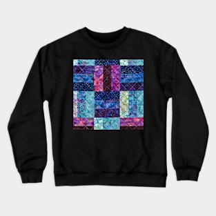 Comfy Soft Quilting Pattern Crewneck Sweatshirt